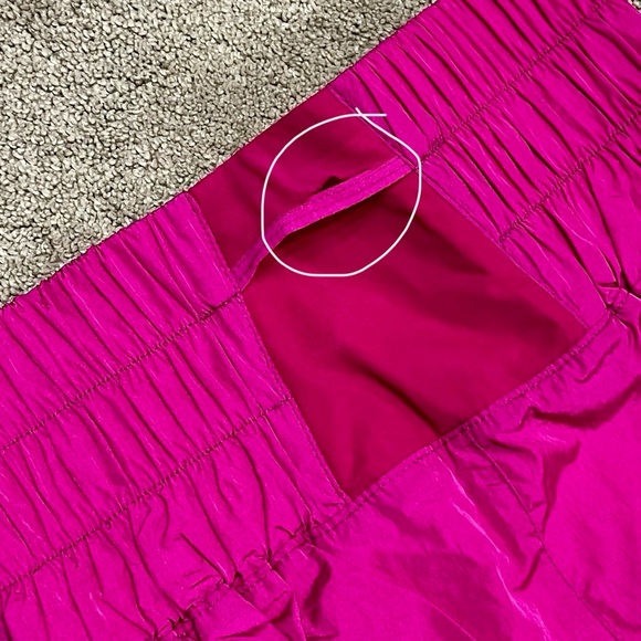 NWT Free People Hot Pink Fuchsia Athletic Shorts Built-in Panty Size S - Picture 6 of 11